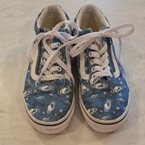 Vans Kids Blue Planet Print Sneakers